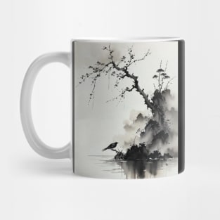 Chinese ink and water painting Mug